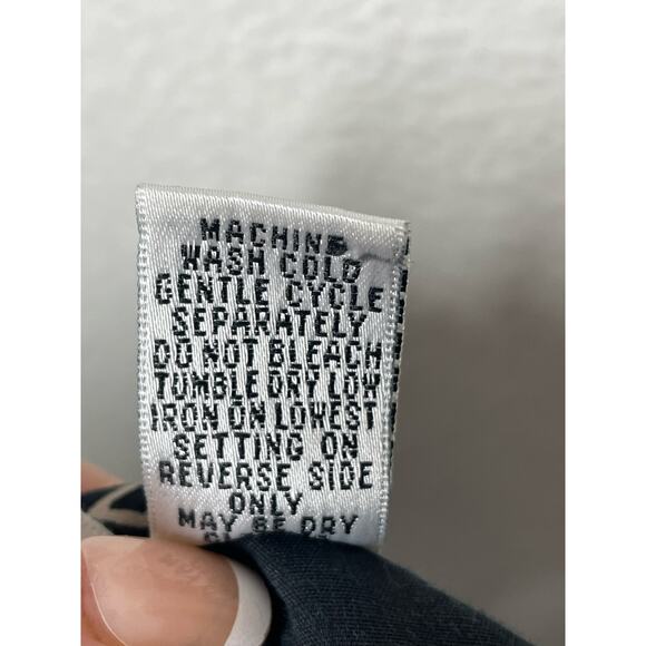 Vintage Chicos Design Cropped Capri Pants Tribal Print Black Tan Chico 1= Medium - Picture 4 of 4